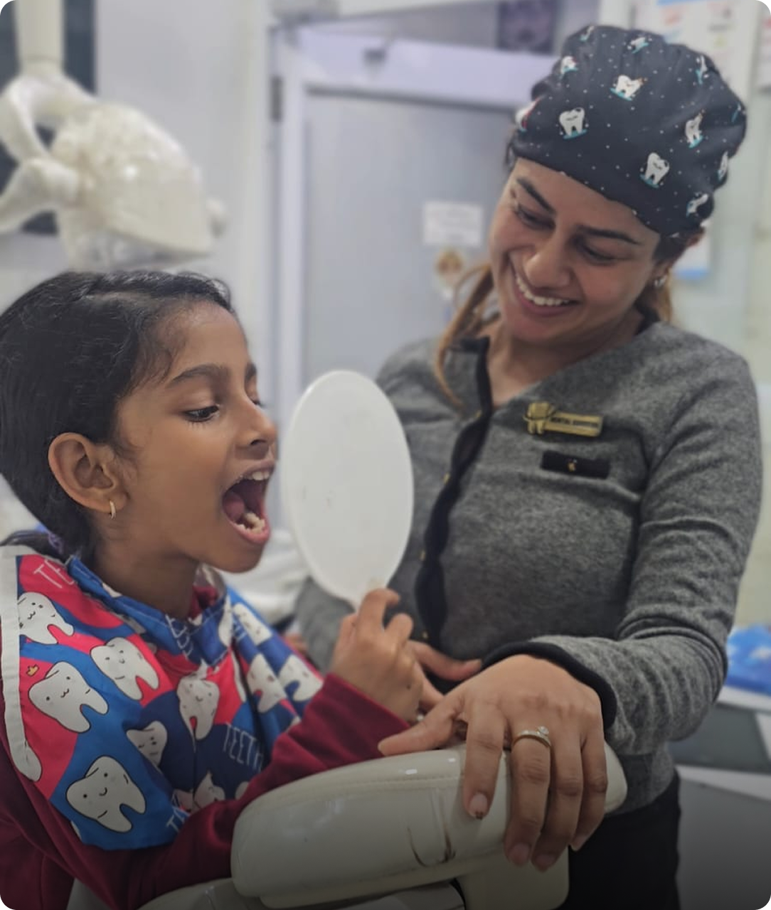 Dr. Anukriti with a patient